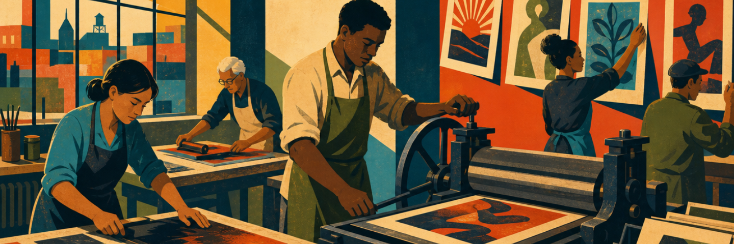 Monotype Printmaking Workshop hero image