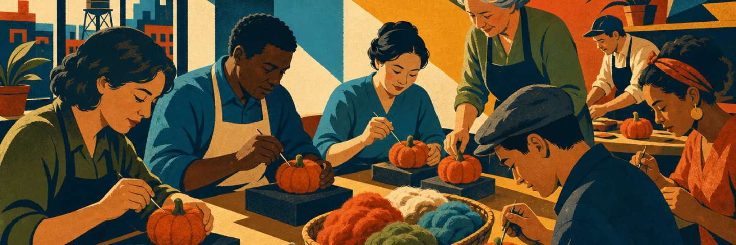 Needle Felted Pumpkins Workshop hero image