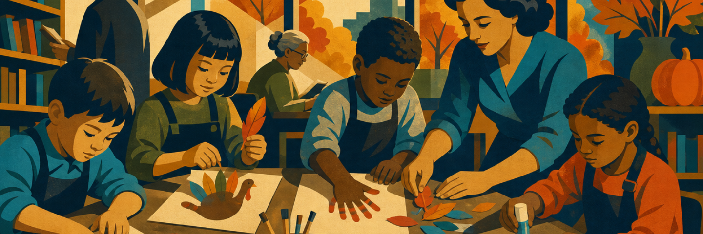 Handprint Turkey Making! hero image
