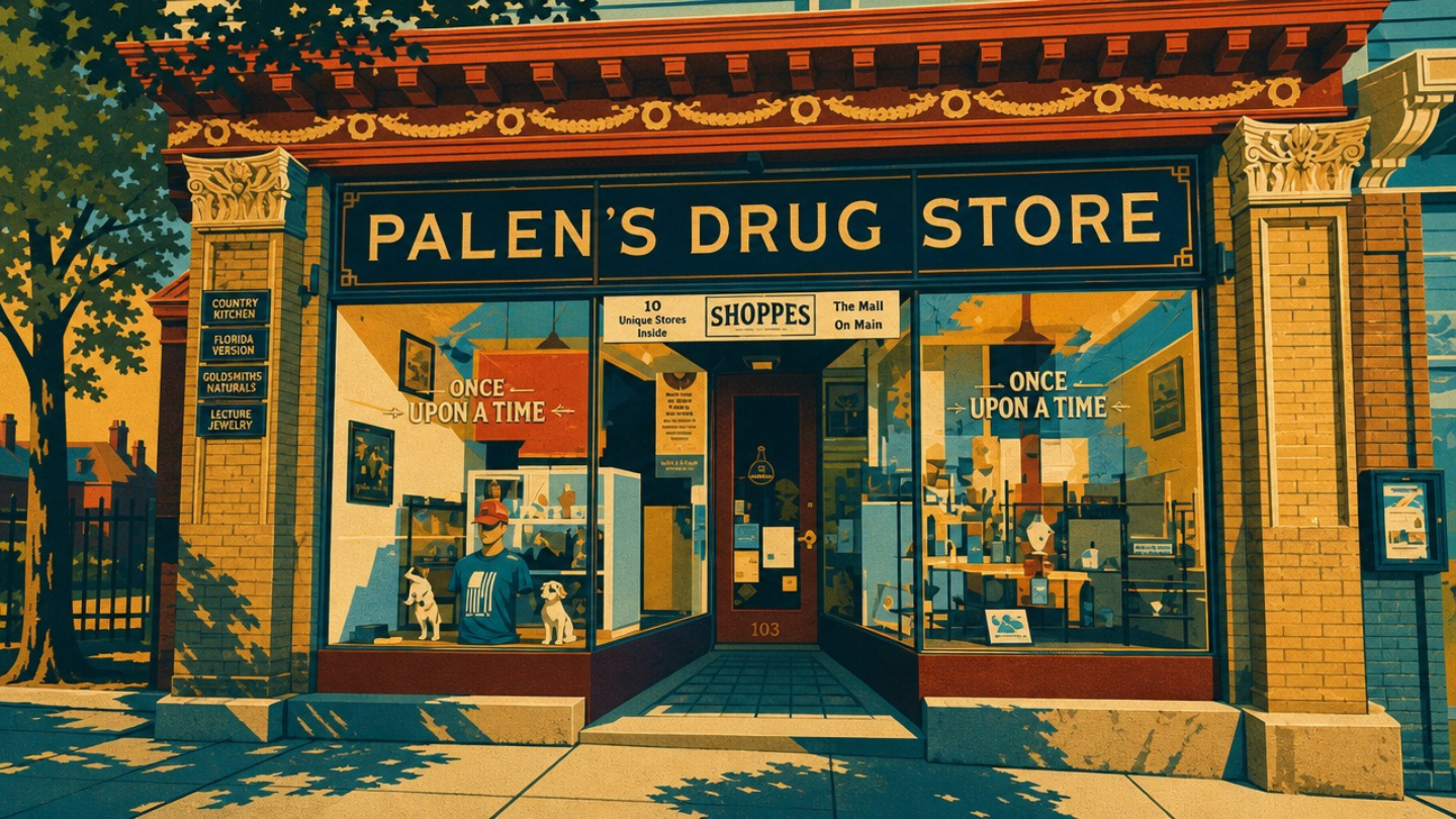 The Shoppes at Historic Palen's Drug Store hero image